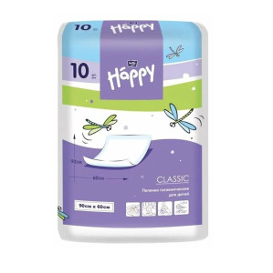 #Пеленки для детей ХЕППИ classic 90 x 60 10 шт./уп.