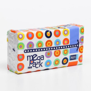 Платочки бумажные Bella №1 универсальные двухслойные м/у Mega Pack 150 шт