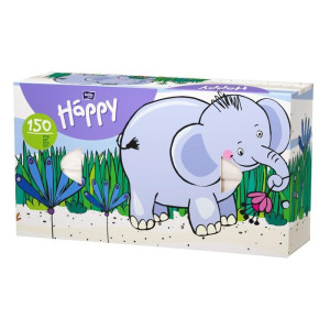 Платочки бумажные Bella baby Happy универсальные двухслойные Микс a'150