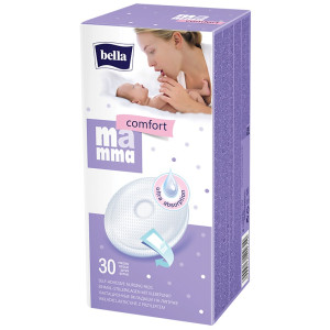 #Лактационные вкладыши, Bella mamma 30 шт./уп. с липучкой Comfort