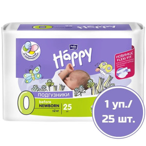 Подгузники д/детей Before Newborn, вес менее 2 кг. (с эластичными боковинками) 25 шт.