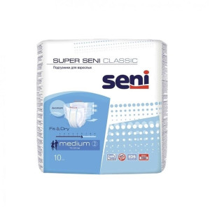 Подгузники д/взрослых Super Seni Classic Medium, 10 шт./уп.