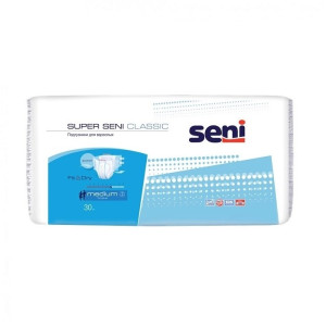 Подгузники д/взрослых Super Seni Classic Medium, 30 шт./уп.