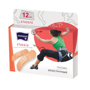 Пластырь Matopat Classic в наборе12 шт.