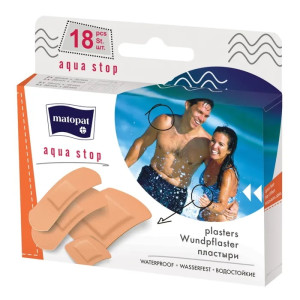 Пластырь Matopat Aqua Stop по 18 шт.