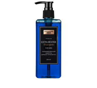 Шампунь для волос Organic Men Extrawater парфюмированный для всех типов волос 250 мл