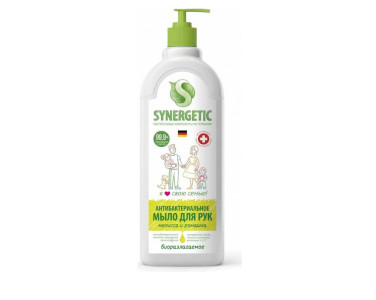 Мыло жидкое Synergetic антибактериальное чистота и ультразащита 99,9% Мелисса и ромашка 1000 мл