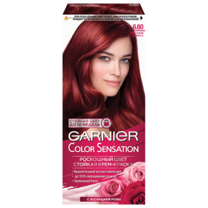 Краска для волос Garnier Color Sensation стойкая Роскошь цвета оттенок 6.60 Красный Коралл 110 мл