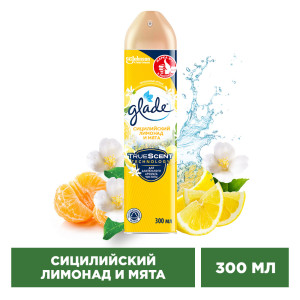 Освежитель воздуха Glade Сицилийский лимонад и мята 300 мл - 1