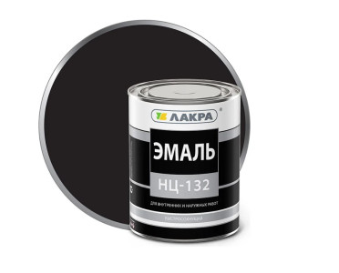 Эмаль НЦ-132 Лакра черная 0.7 кг