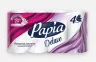 Туалетная бумага Papia Deluxe 4-х слойная Белая 8 рулонов