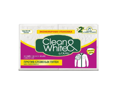 Мыло хозяйственное Duru Clean & White против пятен 4х120 г