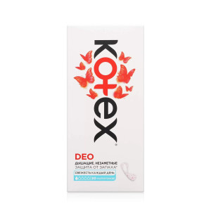 Прокладки ежедневные KOTEX Deo Ultra Slim 20шт (1*)