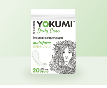 Прокладки ежедневные YOKUMI Daily Care Multiform 20 шт