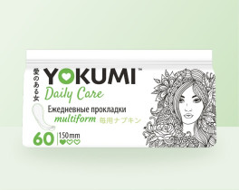Прокладки ежедневные YOKUMI Daily Care Multiform 60 шт
