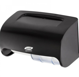Диспенсер для туалетной бумаги Luscan Prof Etalon Doublemini 151067 черный