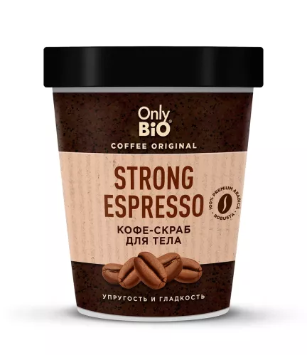 Скраб для тела Only Bio Coffee Original Strong Espresso скраб-кофе 230 мл – 1