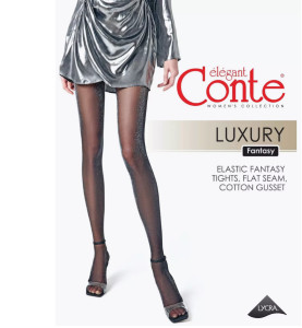 Колготки Conte Luxury с люрексом 30 Den цвет Nero размер 5