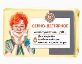 Мыло туалетное Невская косметика Серно-дегтярное 90 г