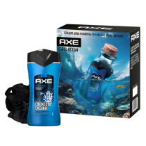 Подарочный набор Axe Cool Ocean Гель для душа 250мл и мочалка