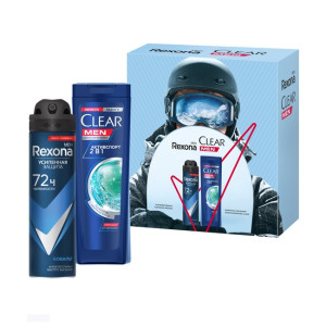 Подарочный набор Rexona Абсолютная уверенность Шампунь 2в1 200 мл, спрей-антиперспирант 150 мл - 1