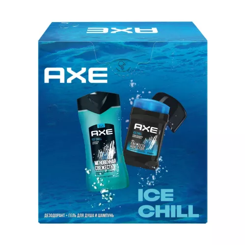 Подарочный набор Axe Ice Chill Гель для душа 250мл, антиперспирант стик 50 мл – 2