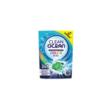 Капсулы для стирки OCEAN CLEAN Color 10 шт 100 гр