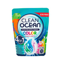 Капсулы для стирки OCEAN CLEAN Color 15 шт 225 гр