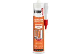 Герметик силиконовый Kudo Home для окон и дверей белый 280 мл