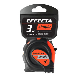 Рулетка 3мх16мм Effecta Simple