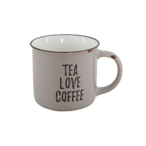 Кружка Lakomo Tea Love Coffee бежевый 370 мл