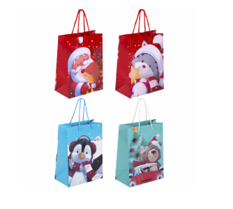 Пакет подарочный Золотая сказка Christmas 18*10*23 см