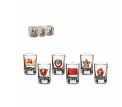 Набор стопок Рожденные в СССР 6 шт 50 мл