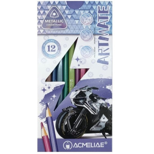 Карандаши цветные ACMELIAE Metallic Artmate 12 цветов