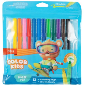 Фломастеры Deli Color Kids 12 цветов