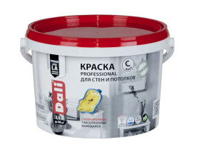 Краска Dali Professional ВД для стен и потолков база С 0.9 л