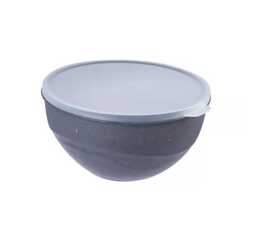 Миска Полимербыт Granite с крышкой цвет Серый 3 л – 1