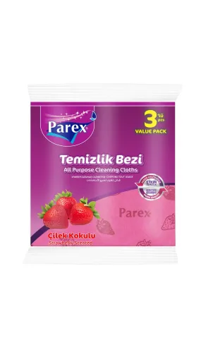 Салфетки полиэстер PAREX Клубника 3шт – 1