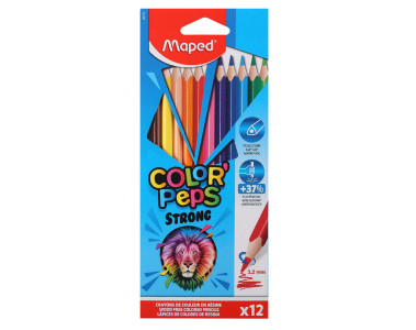 Карандаши цветные Maped COLOR'PEPS STRONG 12 цветов