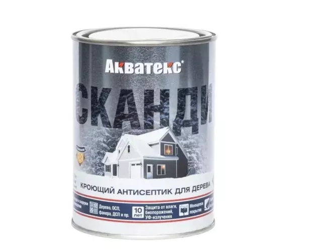 Антисептик Акватекс Сканди кроющий графит 0.75 л – 1