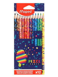 Карандаши цветные Maped PIXEL PARTY 12 цветов