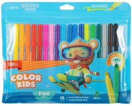 Фломастеры Deli Color Kids 18 цветов