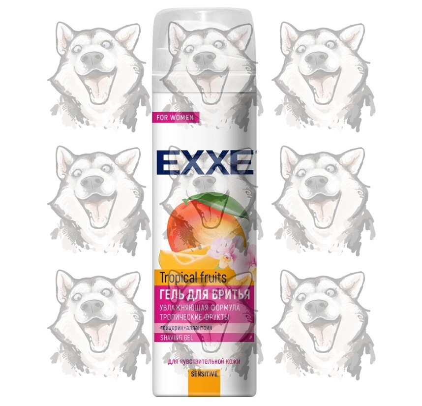 Гель для бритья EXXE Sensitive Tropical fruits женский 200 мл