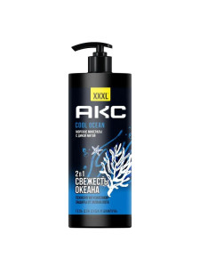 Гель для душа Axe Cool Ocean 2в1 с пребиотиками 1 л