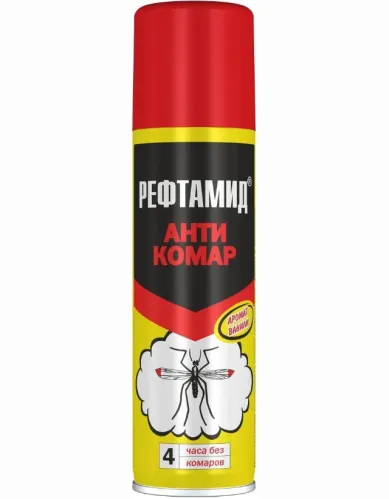 Аэрозоль от насекомых Рефтамид Антикомар Комплексная защита 145 мл – 1