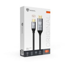 Кабель для зарядки BY позолоченные штекеры Type-C-HDMI 4K 1.8 м