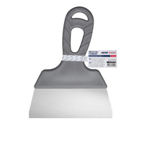 Шпатель Акор Эксперт гладкий нержавеющая сталь 150 мм
