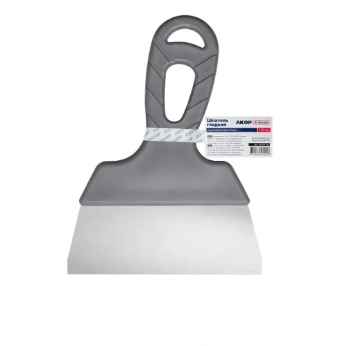 Шпатель Акор Эксперт гладкий нержавеющая сталь 150 мм – 1
