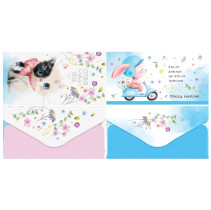 Конверт для денег Meshu Сchildish  2 дизайна матовая ламинация 85*164 мм