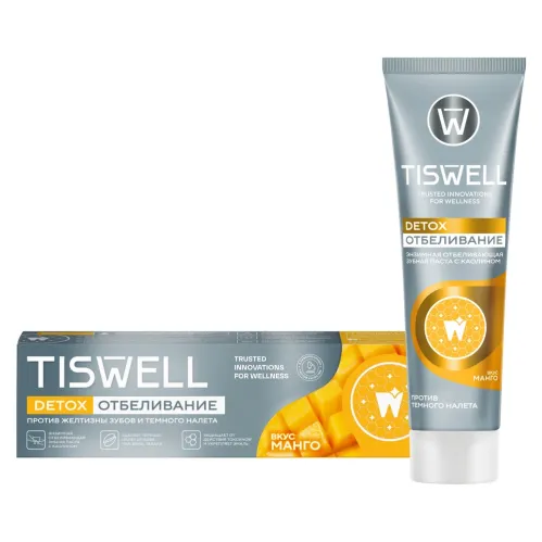 Зубная паста TISWELL Отбеливающая энзимная Манго 110 гр – 1